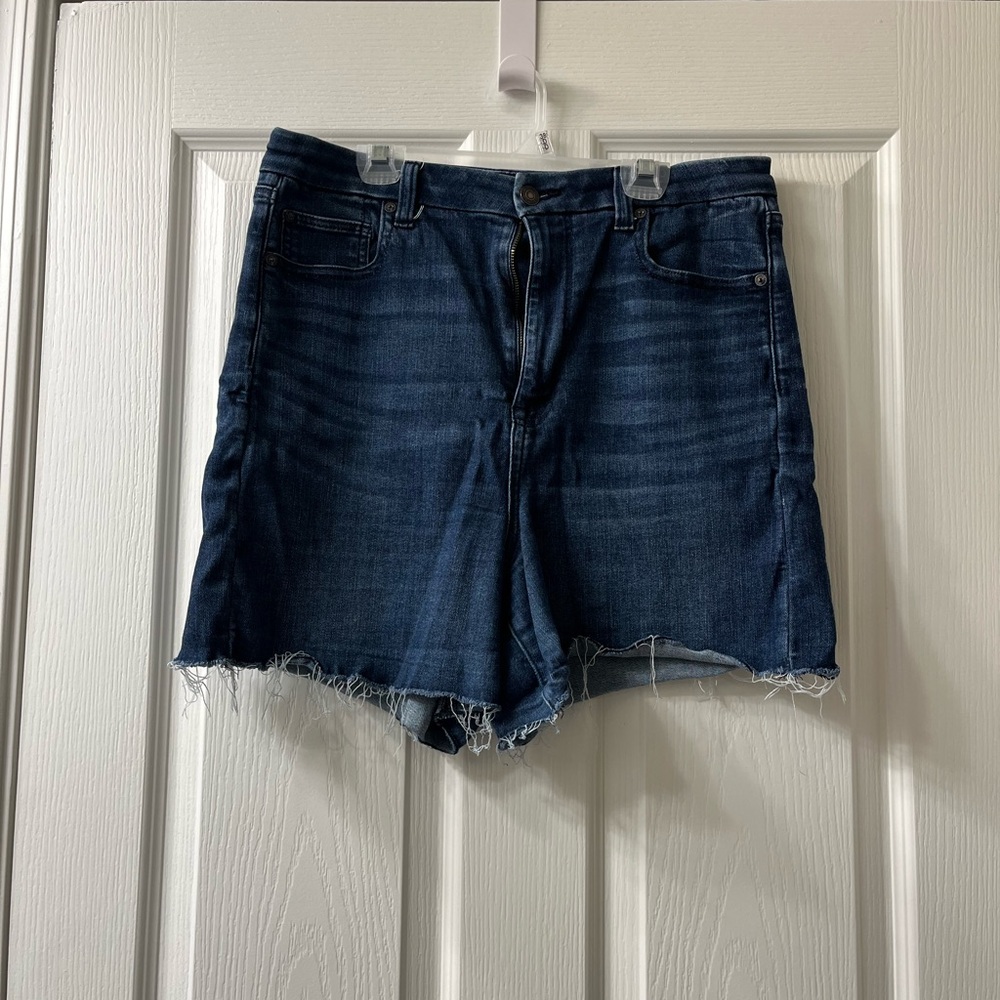 American Eagle curvy super hi rise jean shorts